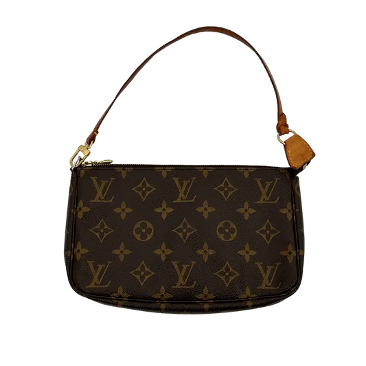 Louis Vuitton Pochette Accessoires Monogram Canvas braun / gut Louis Vuitton