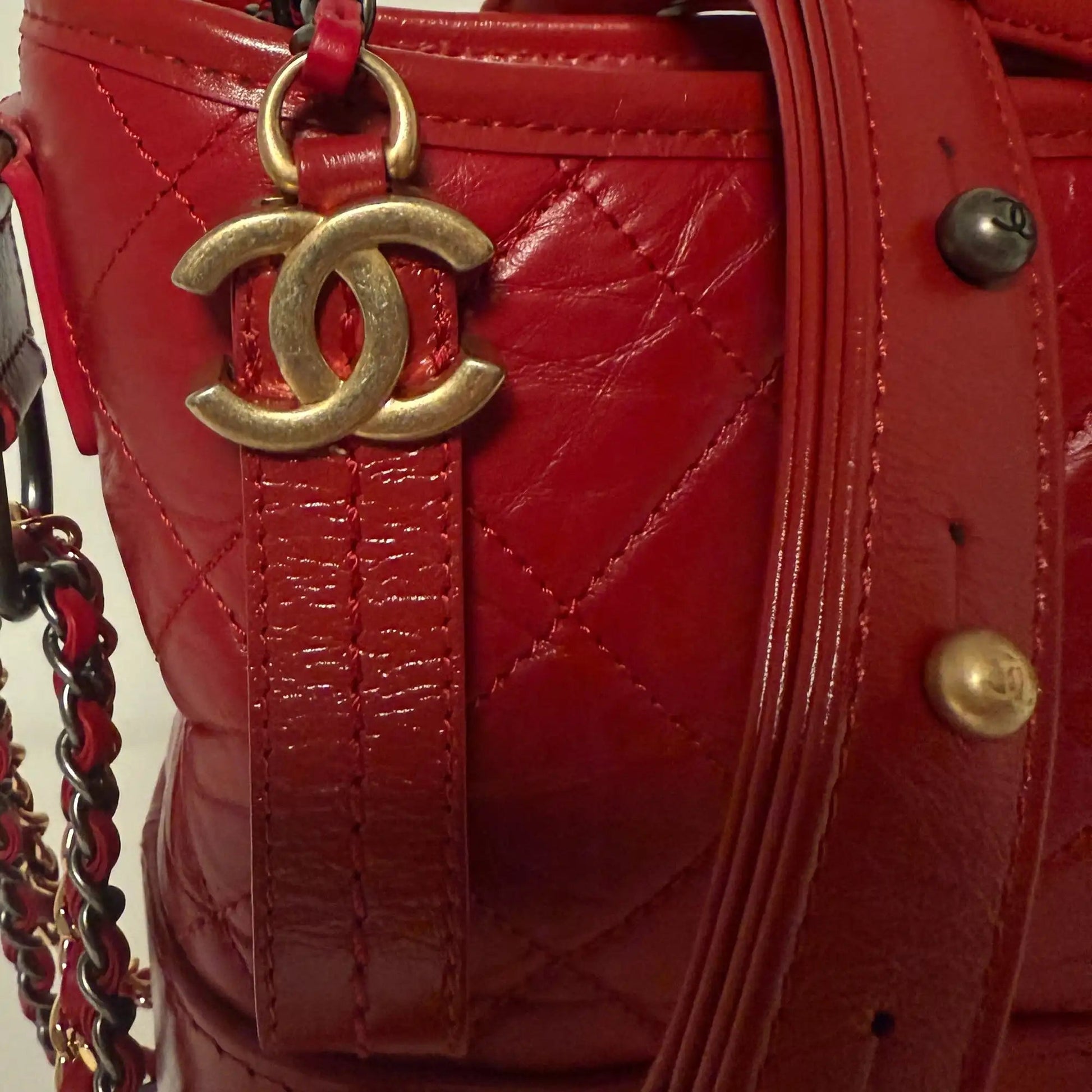 Chanel Gabrielle Small Hobo Bag rot 2020 Fullset / Sehr gut Chanel