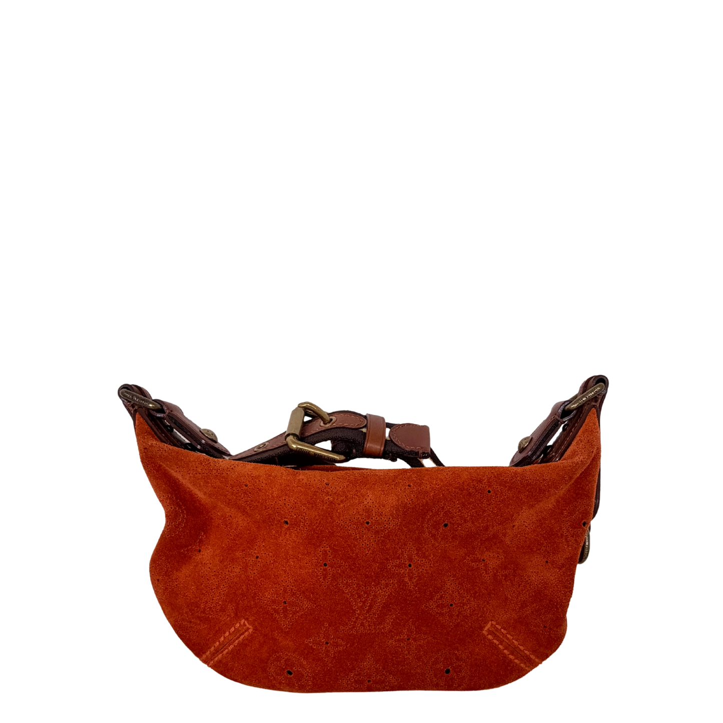 Louis Vuitton Limited Edition Orange Monogram Suede Onatah PM Bag / neuwertig Louis Vuitton