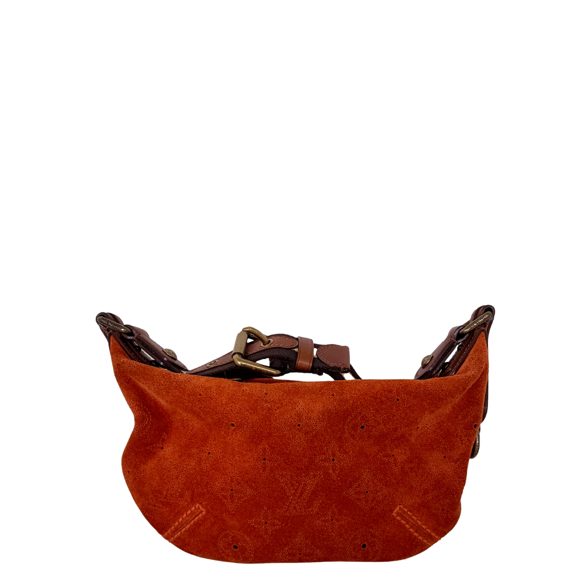 Louis Vuitton Limited Edition Orange Monogram Suede Onatah PM Bag / neuwertig Louis Vuitton