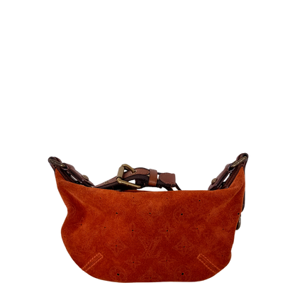 Louis Vuitton Limited Edition Orange Monogram Suede Onatah PM Bag / neuwertig Louis Vuitton