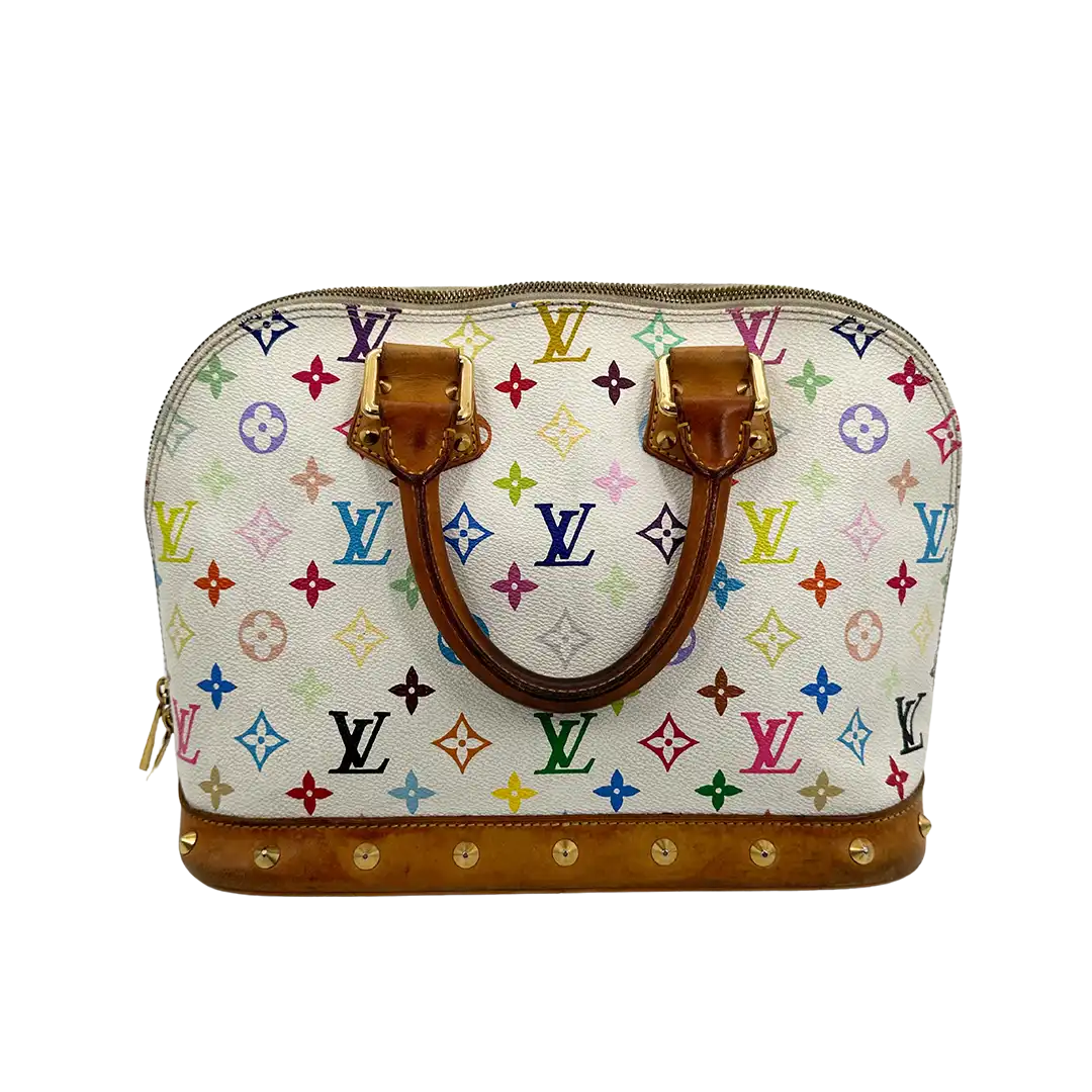 Louis Vuitton Takashi Murakami Alma PM Multicolor White / akzeptabel Louis Vuitton