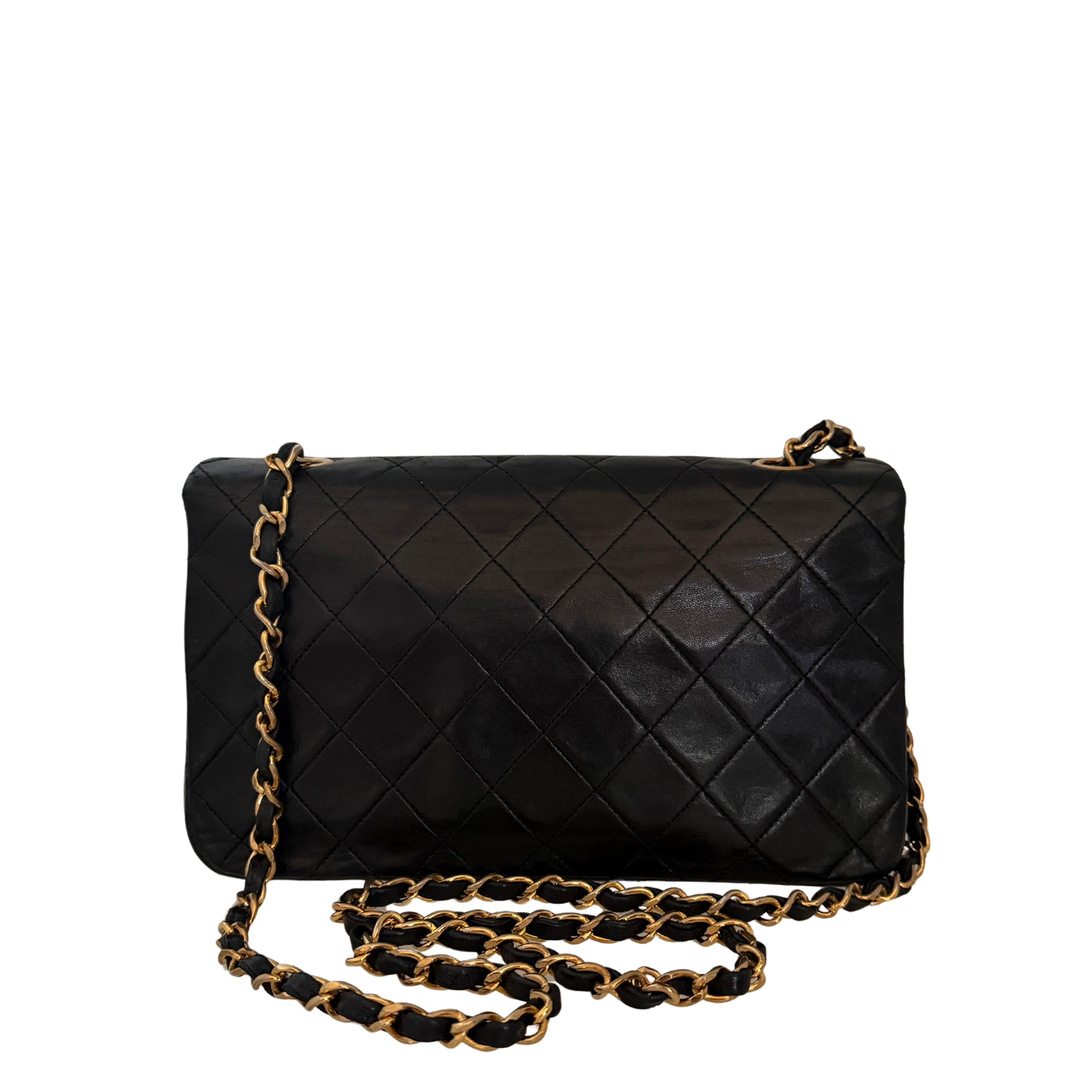 Chanel Timeless Single Flap Small Lammleder Schwarz / gut Chanel