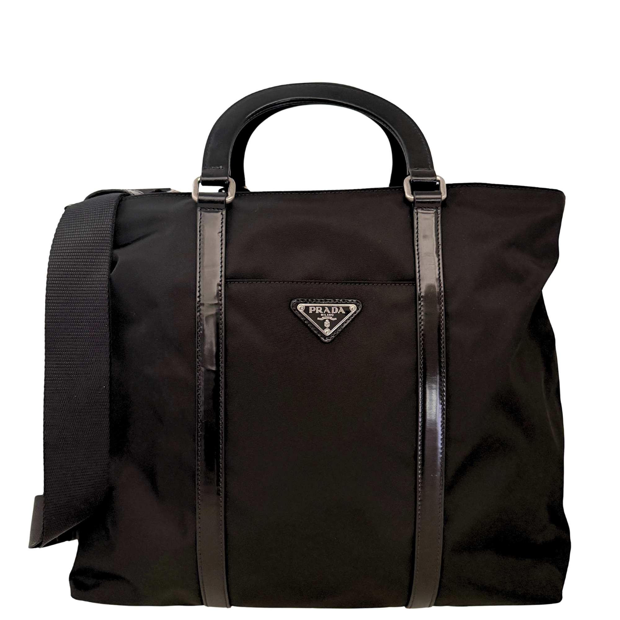 Prada Tessuto Satchel 2 Wege Tasche Nylon / sehr gut Prada