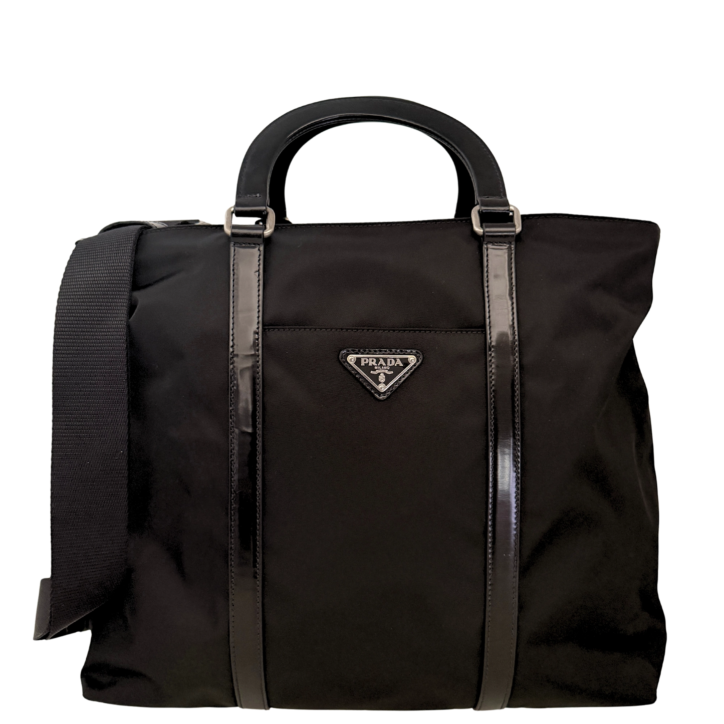 Prada Tessuto Satchel 2 Wege Tasche Nylon / sehr gut Prada