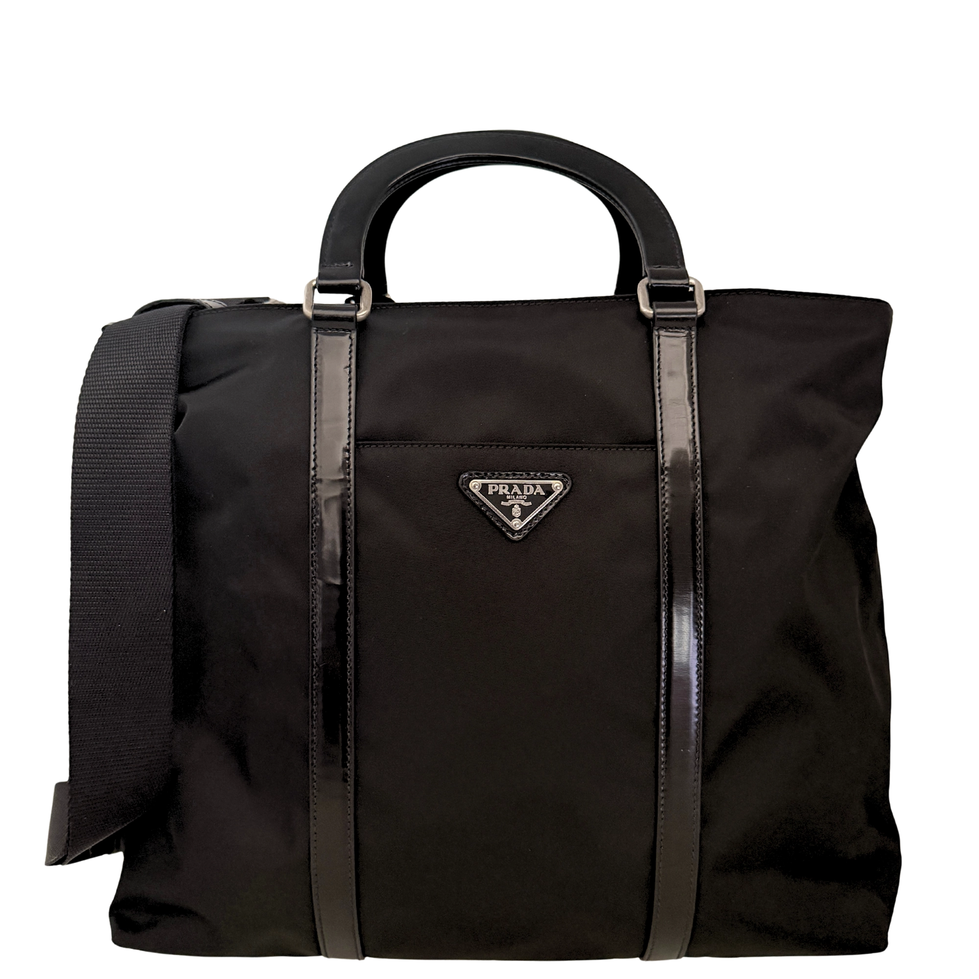 Prada Tessuto Satchel 2 Wege Tasche Nylon / sehr gut Prada