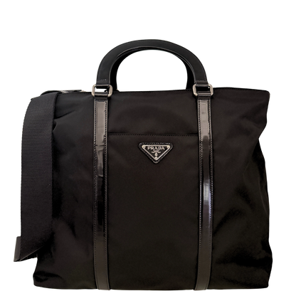 Prada Tessuto Satchel 2 Wege Tasche Nylon / sehr gut Prada