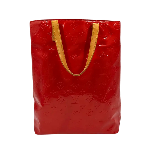 Louis Vuitton Vernis Reade MM Handtasche rot M91086 / gut Louis Vuitton