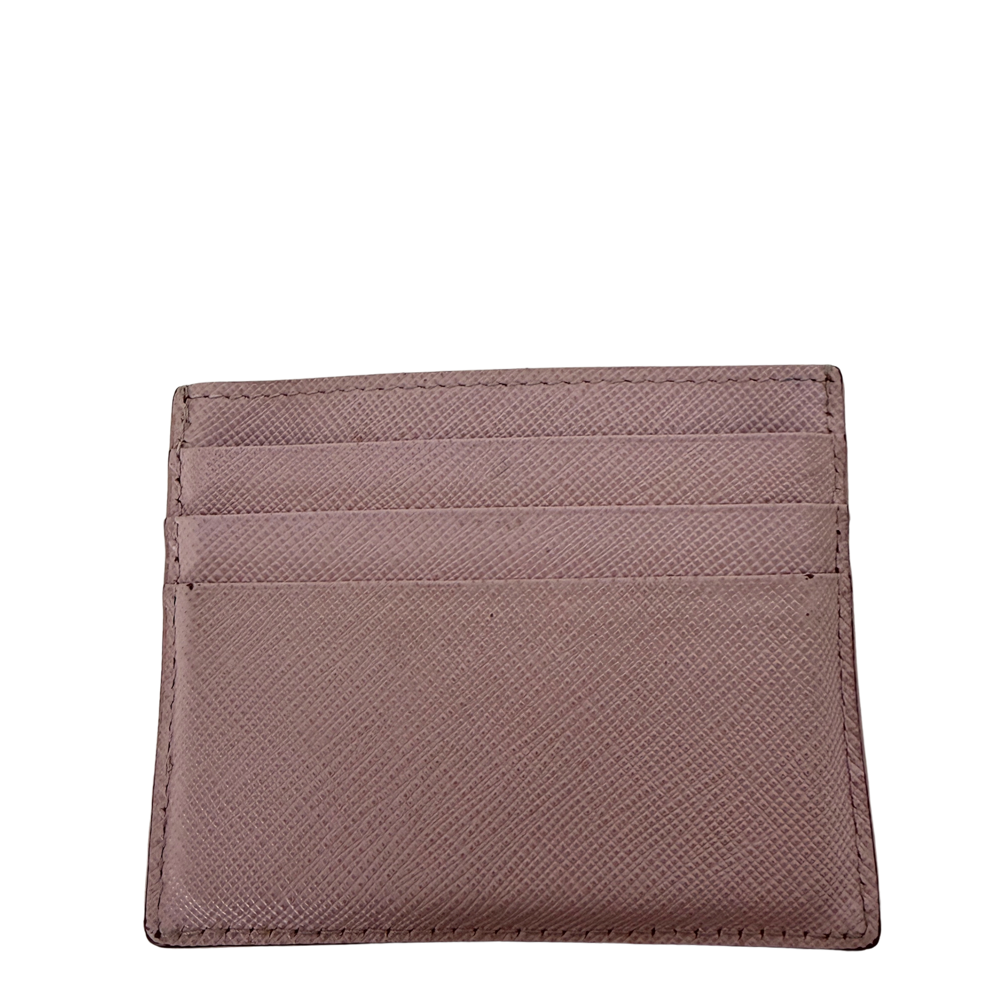 Prada Kartenetui aus Saffiano Leder pink / akzeptabel Prada