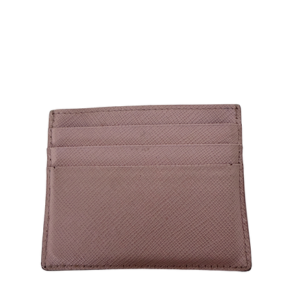 Prada Kartenetui aus Saffiano Leder pink / akzeptabel Prada