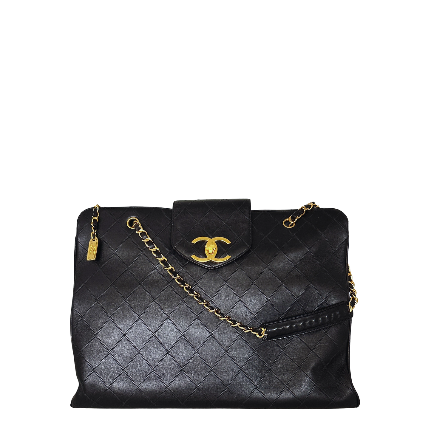 Chanel Supermodel Weekender Vintage 24k vergoldet mit ID Card / Invest / sehr gut Chanel
