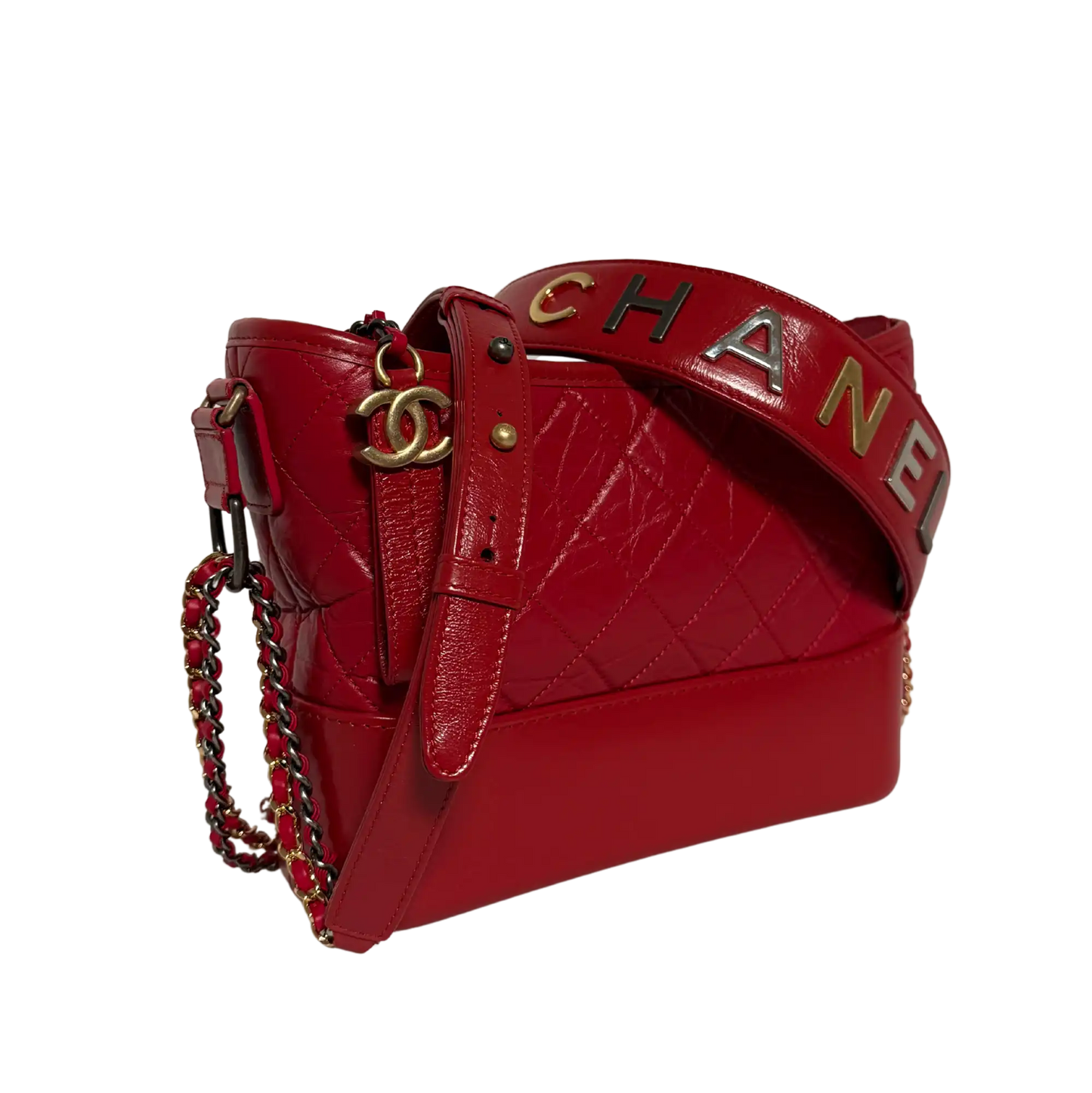 Chanel Gabrielle Small Hobo Bag rot 2020 Fullset / Sehr gut Chanel