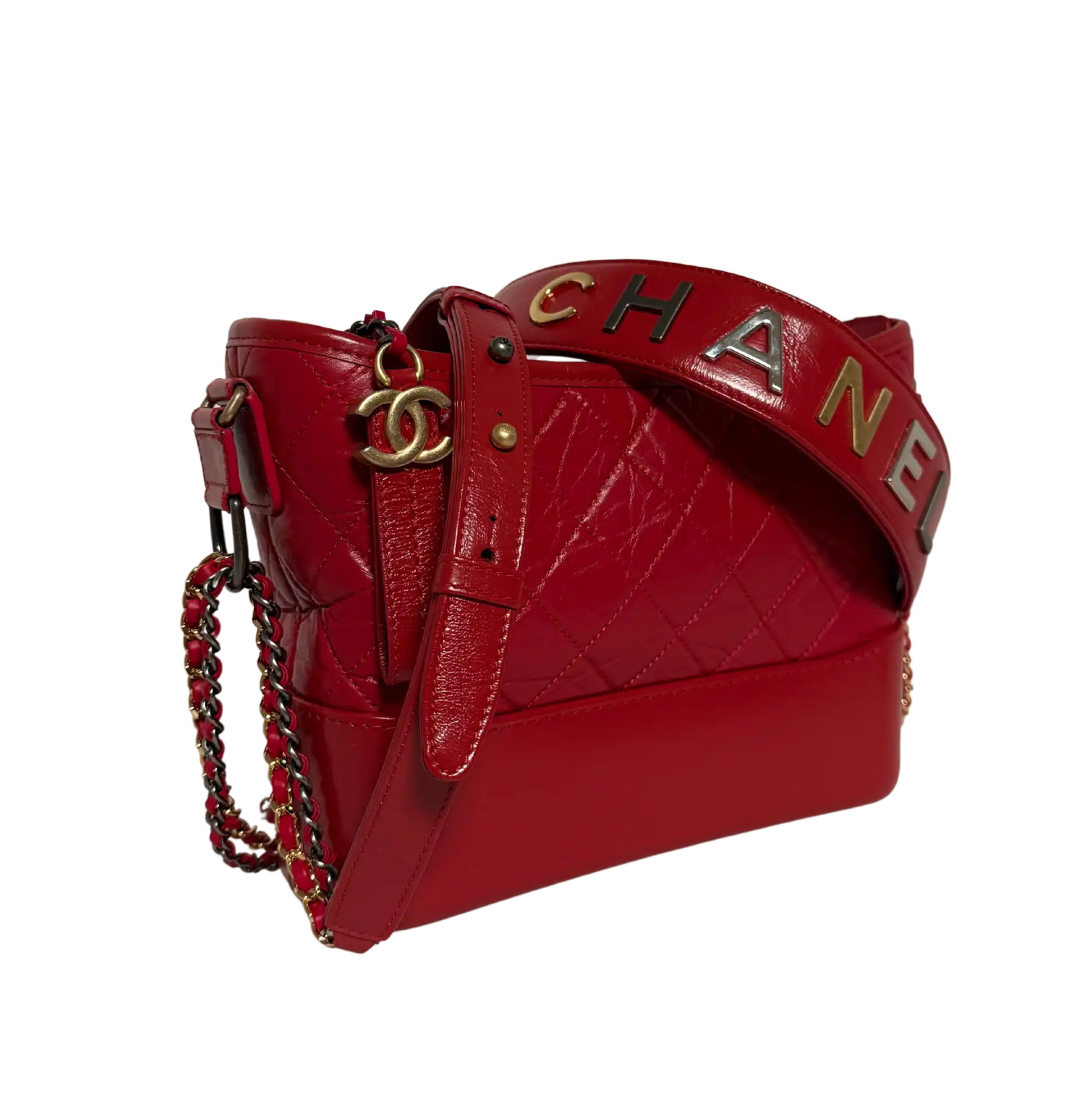 Chanel Gabrielle Small Hobo Bag rot 2020 Fullset / Sehr gut Chanel