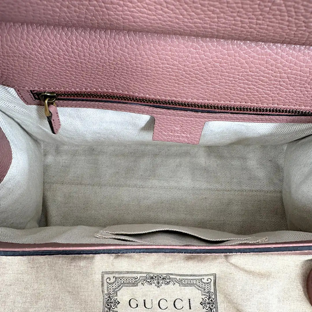 Gucci GG Marmont Top Handle Bag altrosa / braun / gut Gucci