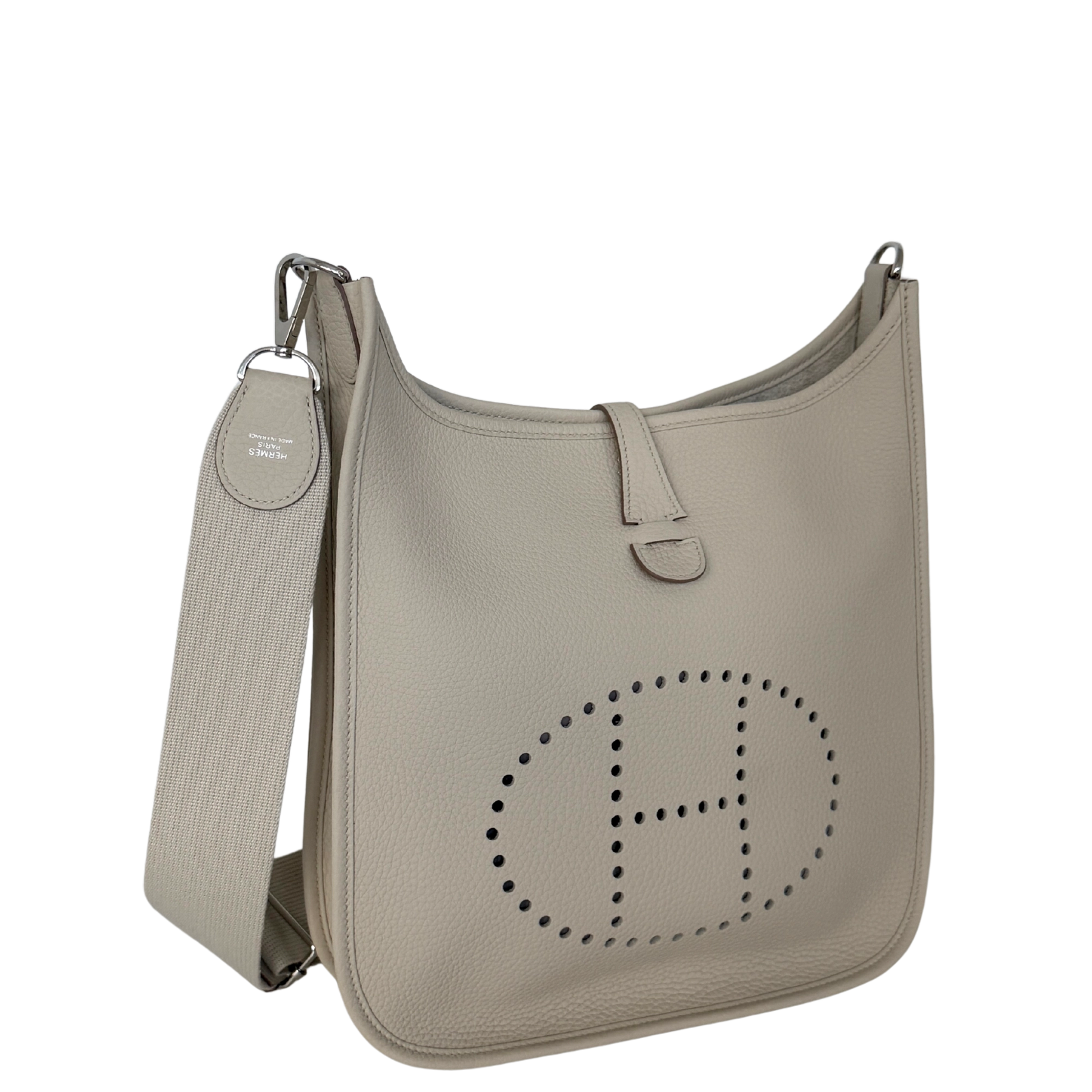Hermès Evelyne III 29 Clemence Leder béton Paladium Hardware Fullset  2024/ neuwertig Hermès