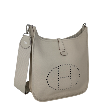 Hermès Evelyne III 29 Clemence Leder béton Paladium Hardware Fullset  2024/ neuwertig Hermès