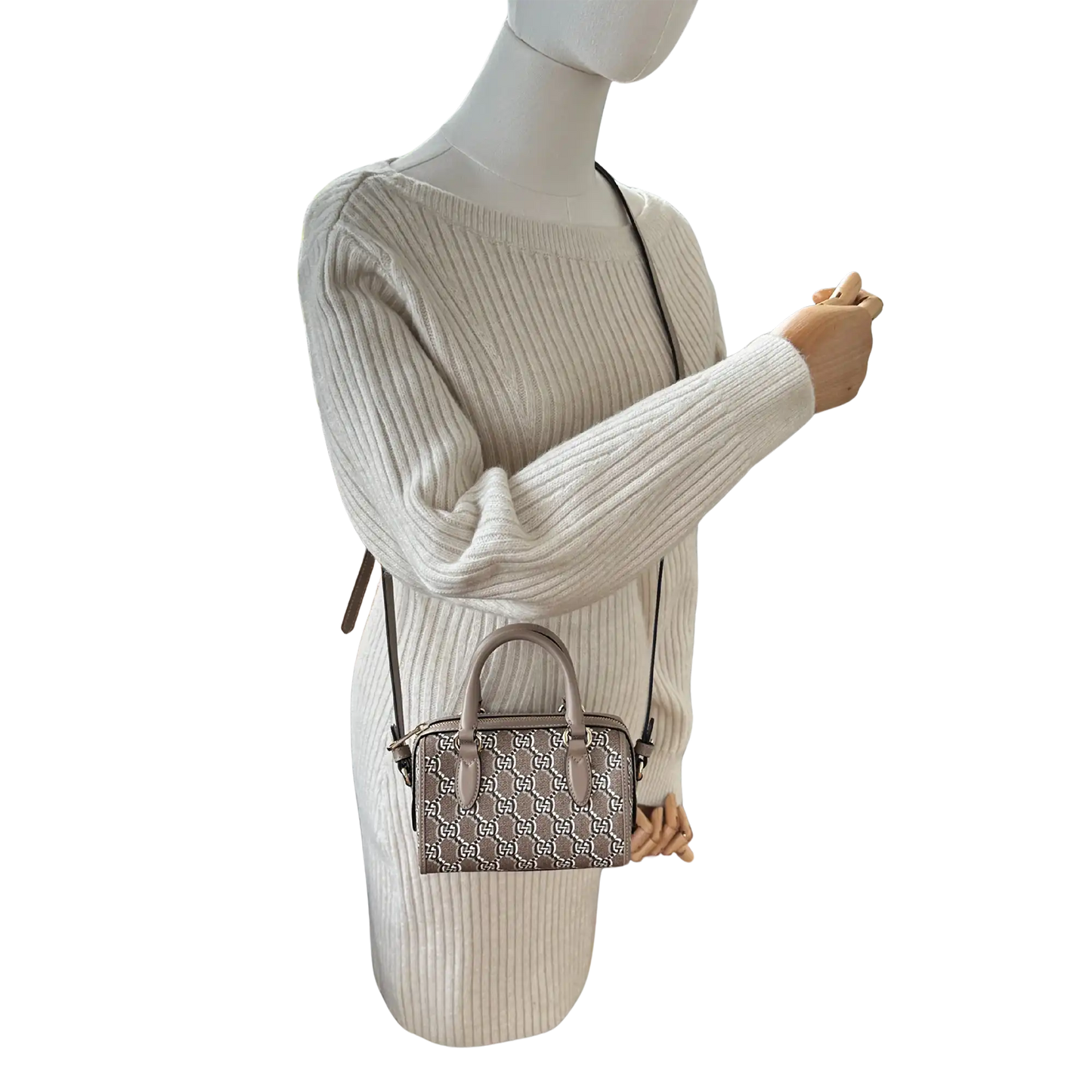 Gucci GG Super Mini Schultertasche neue Kollektion beige / ungetragen Gucci