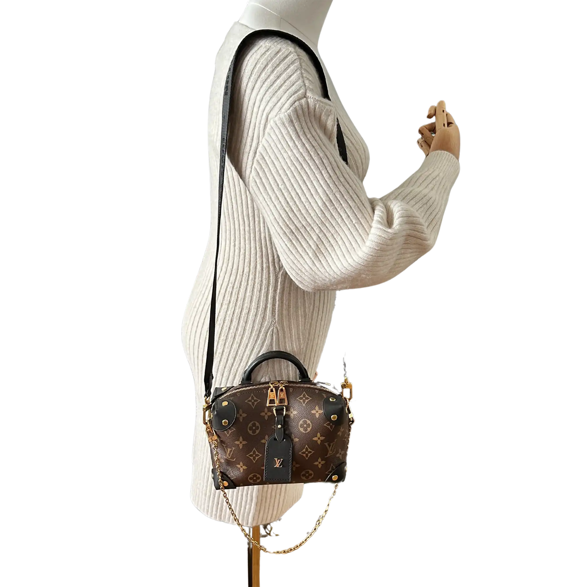 Louis Vuitton Petite Malle Souple Monogram M45571 Fullset / sehr gut Louis Vuitton