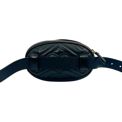 Gucci GG Marmont Gürteltasche Bag Belt schwarz Leder / sehr gut Gucci