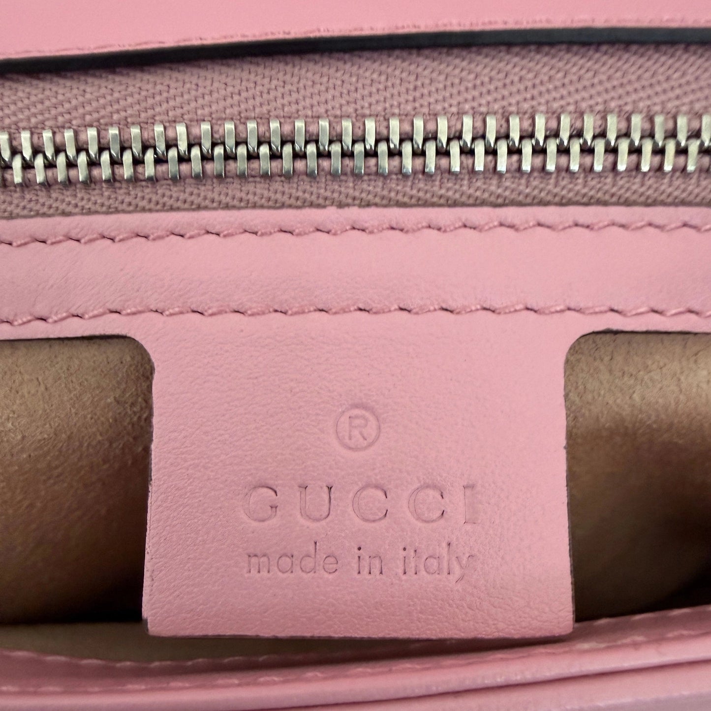 Gucci GG Marmont Small pink silber Hardware / neuwertig Gucci