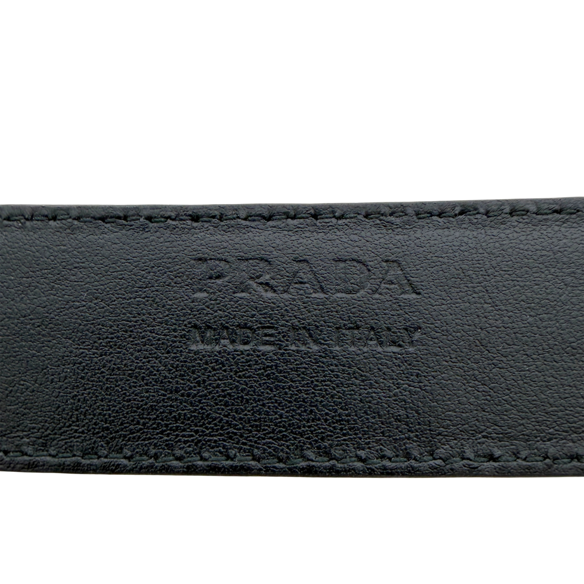 Prada Saffiano Leder Gürtel goldene Hardware 80cm / sehr gut Prada