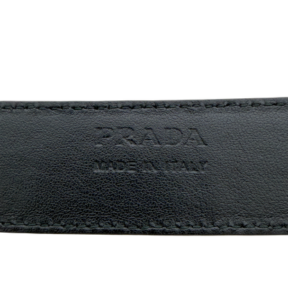 Prada Saffiano Leder Gürtel goldene Hardware 80cm / sehr gut Prada