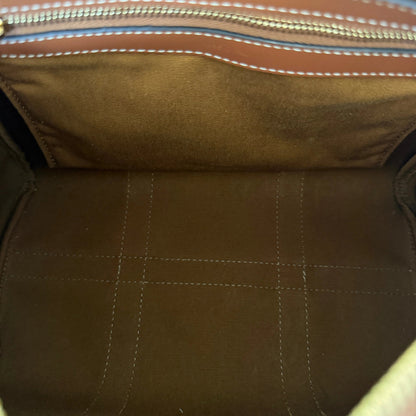 Celine mittelgroße Boston Bag aus Triomphe Canvas Fullset / neuwertig CELINE