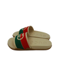 Gucci Sandalen aus Kautschuk beige und Multicolor 38 / ungetragen Echtheitscheck