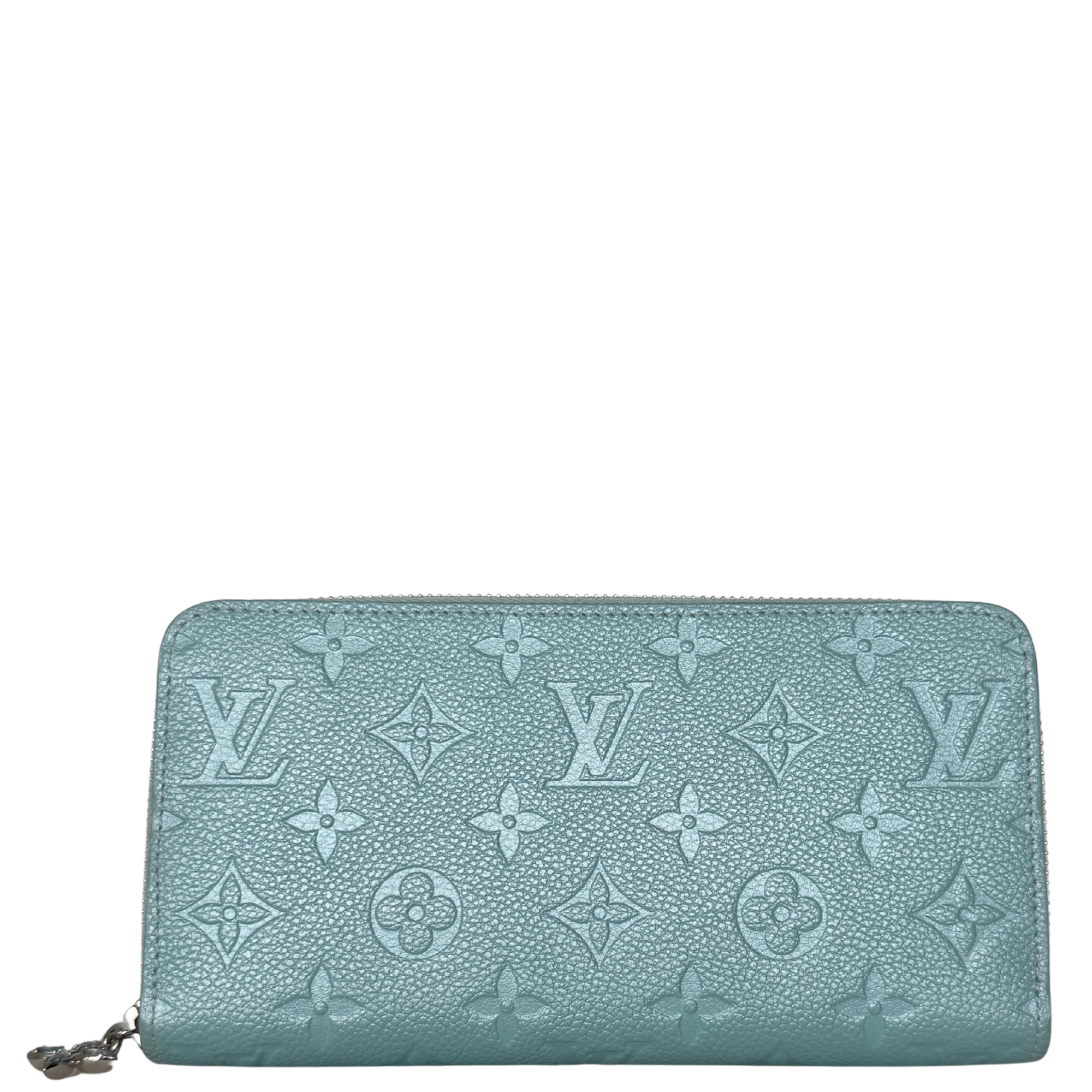 Louis Vuitton Zippy Shimmery Empreinte Monogram M12680 Azul Frost Fullset / neuwertig Louis Vuitton