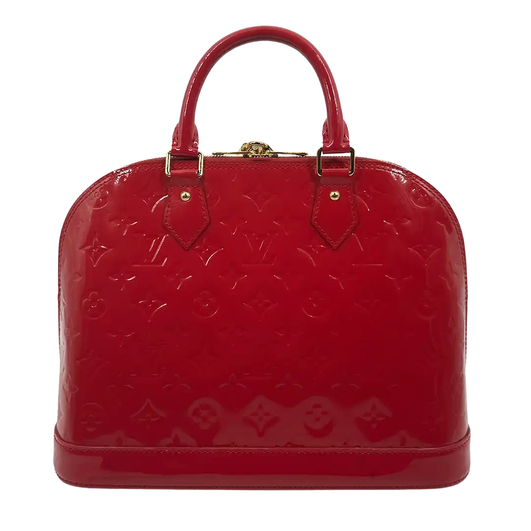 Louis Vuitton Alma PM Monogram Vernis Kirschrot /gut Louis Vuitton