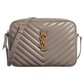 Saint Laurent YSL Lou Crossbody Tasche grau-braun / neuwertig