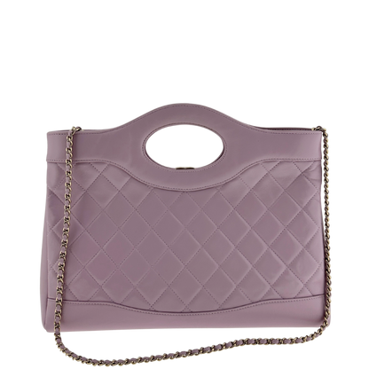 Chanel 31 light purple glänzendes Lammleder Shopper / sehr gut Louis Vuitton