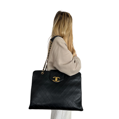 Chanel Supermodel Weekender Vintage 24k vergoldet mit ID Card / Invest / sehr gut Chanel