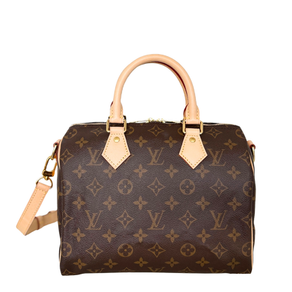 Louis Vuitton Speedy 25 Bandouliere M46977 Monogram Canvas Braun Fullset / neuwertig Louis Vuitton