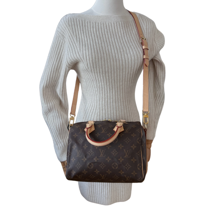 Louis Vuitton Speedy 25 Bandouliere M46977 Monogram Canvas Braun Fullset / neuwertig Louis Vuitton