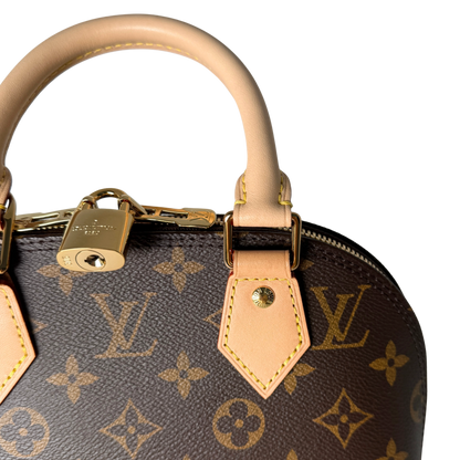 Louis Vuitton Alma BB Monogram Canvas Braun Fullset / sehr gut