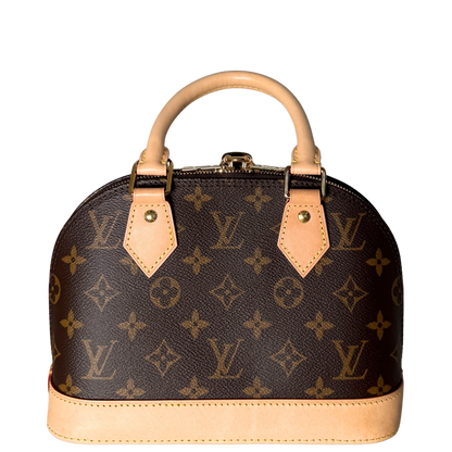 Louis Vuitton Alma BB Monogram Canvas Braun Fullset / sehr gut