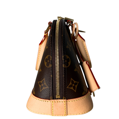 Louis Vuitton Alma BB Monogram Canvas Braun Fullset / sehr gut