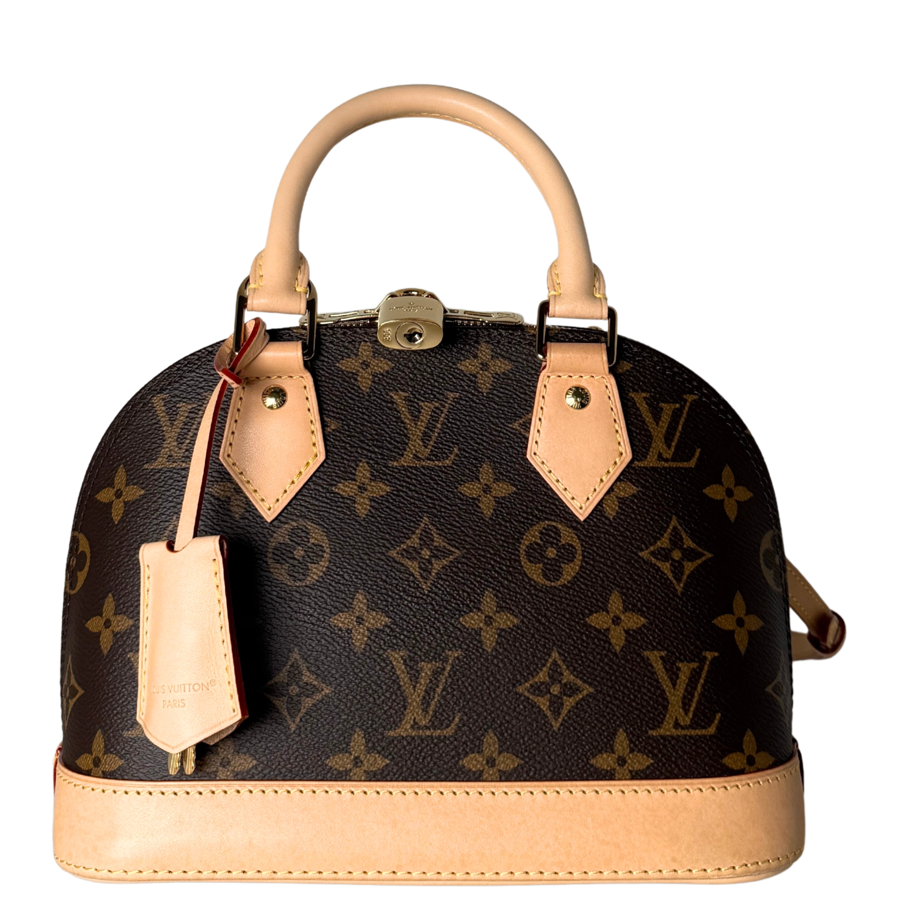 Louis Vuitton Alma BB Monogram Canvas Braun Fullset / sehr gut
