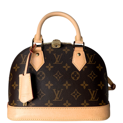 Louis Vuitton Alma BB Monogram Canvas Braun Fullset / sehr gut