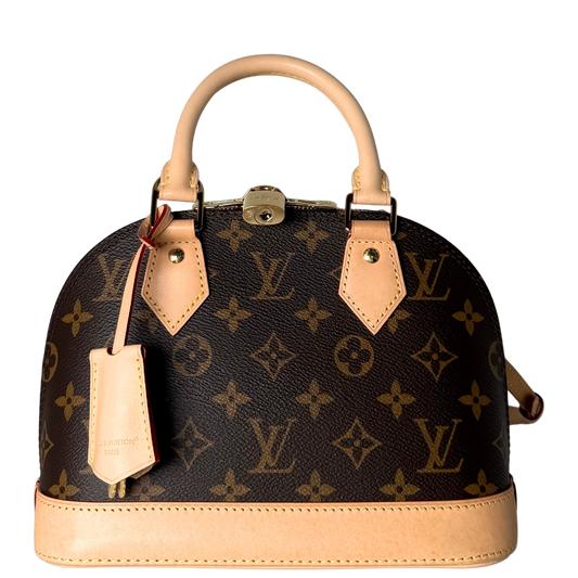 Louis Vuitton Alma BB Monogram Canvas Braun Fullset / sehr gut
