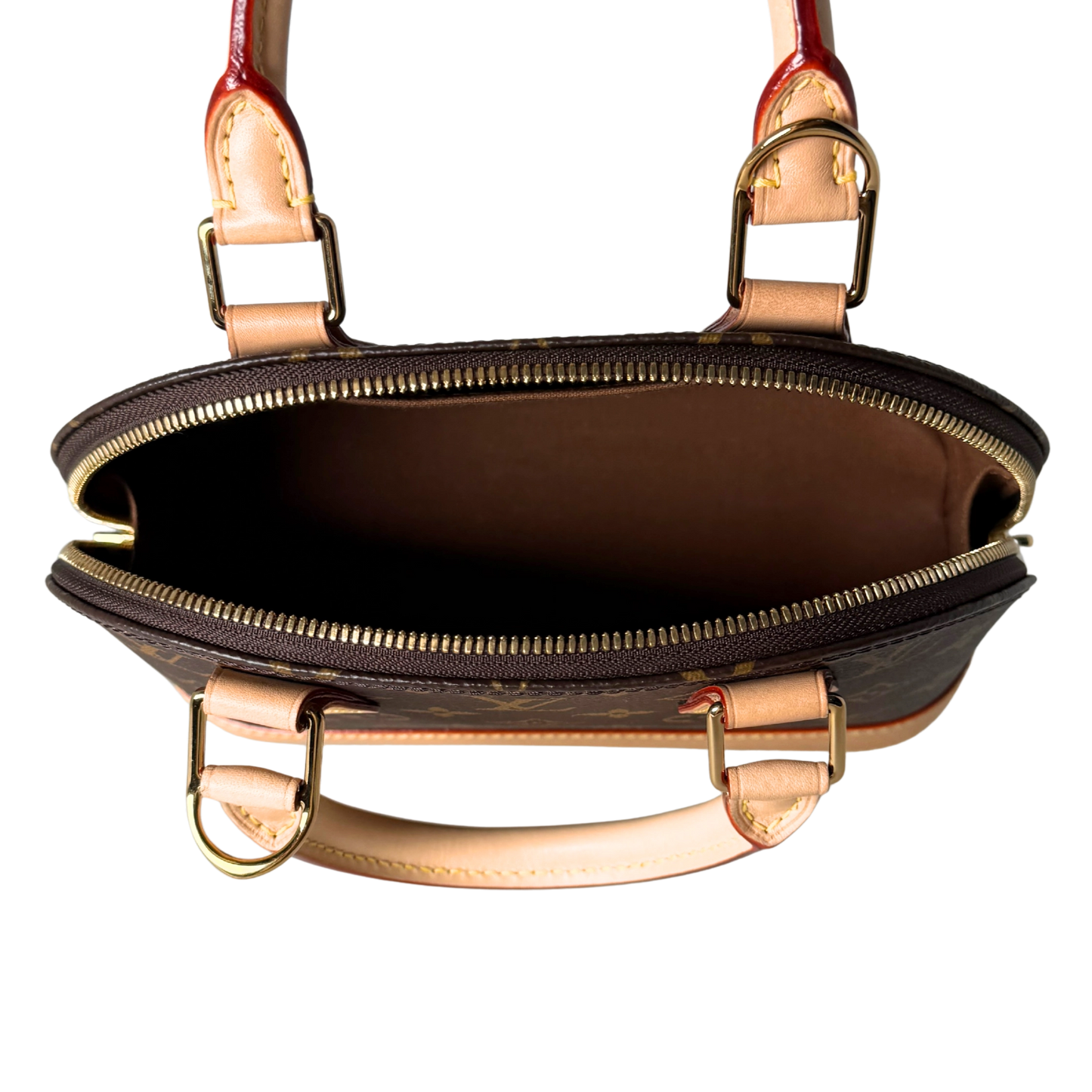 Louis Vuitton Alma BB Monogram Canvas Braun Fullset / sehr gut