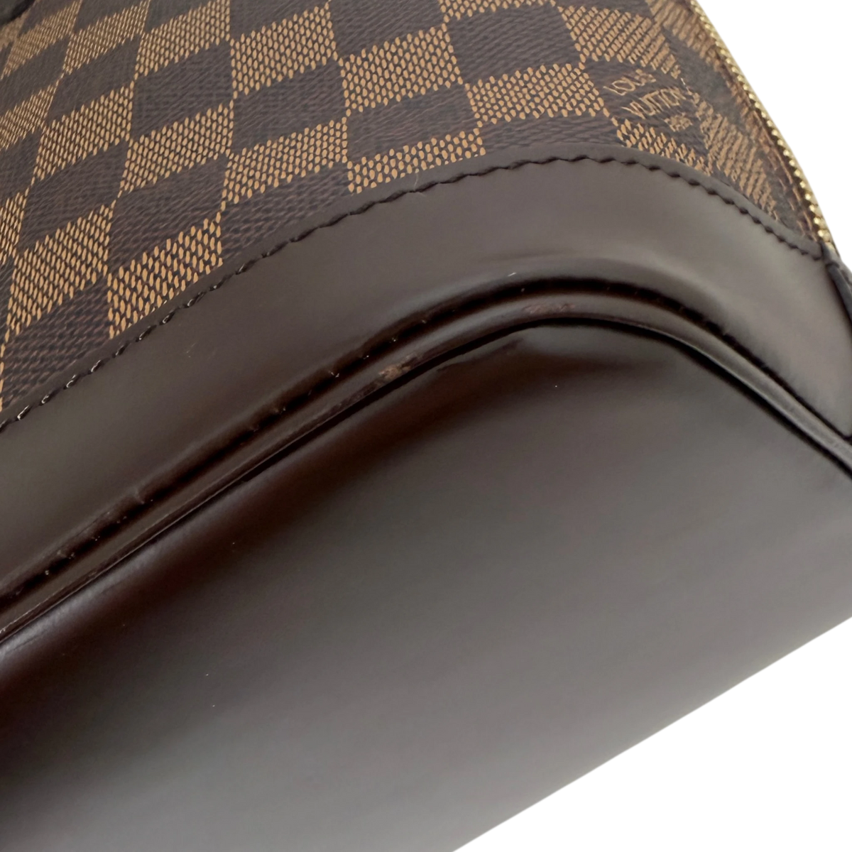 Louis Vuitton Alma PM Damier Ebène Canvas Brown Gold