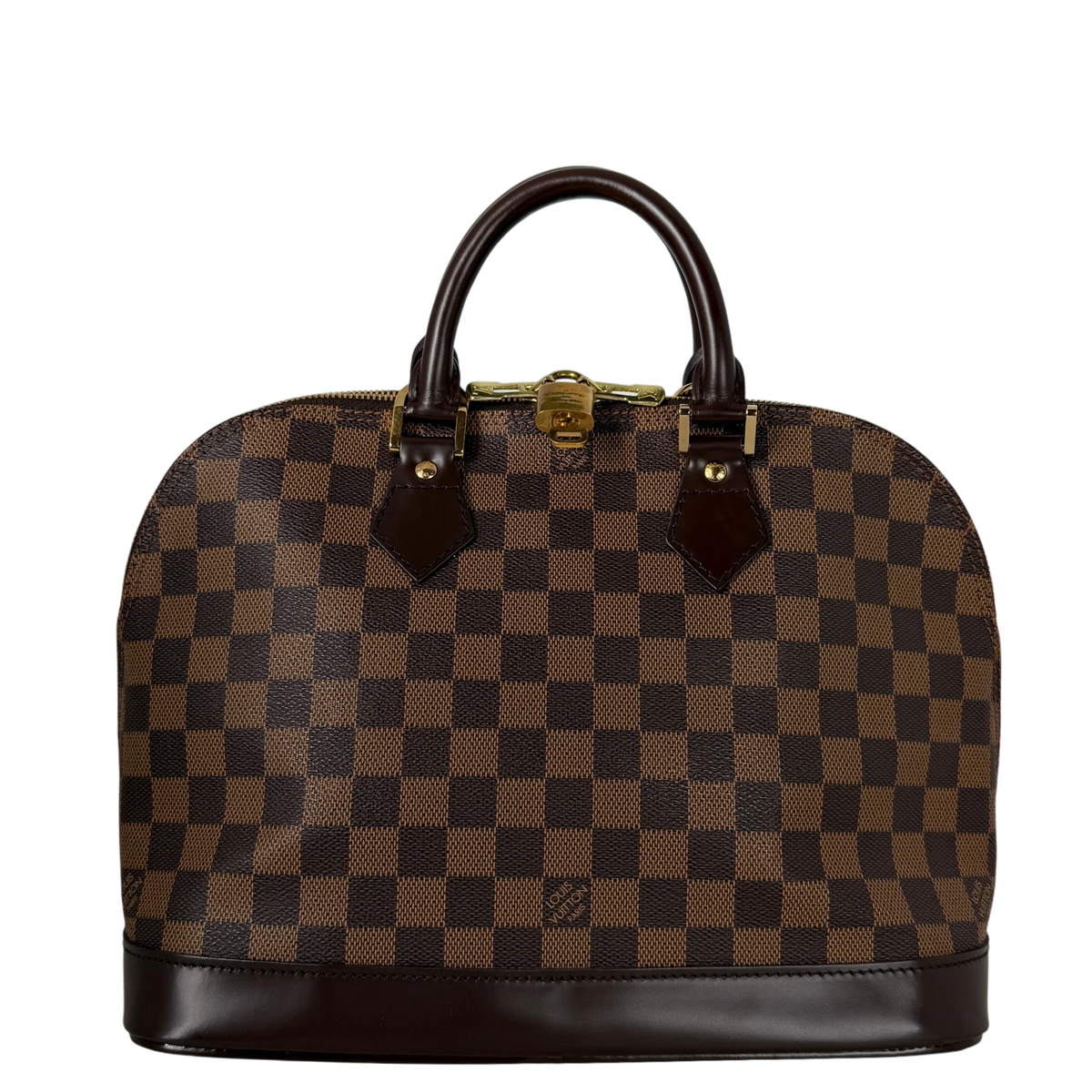 Louis Vuitton Alma PM Damier Ebène Canvas Brown Gold