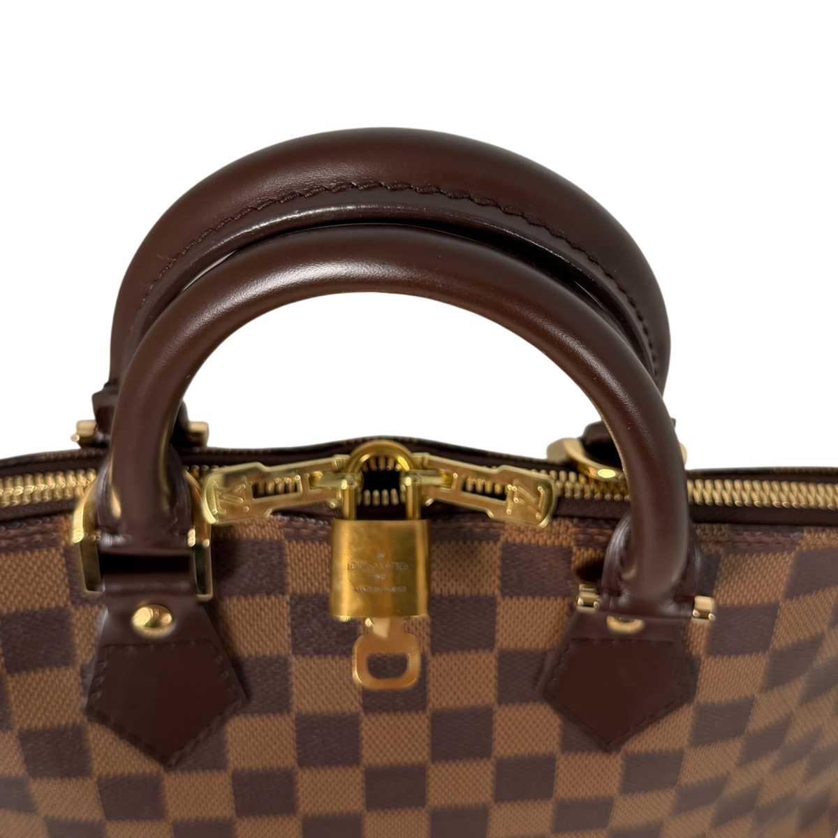 Louis Vuitton Alma PM Damier Ebène Canvas Brown Gold