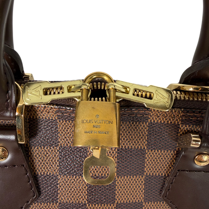 Louis Vuitton Alma PM Damier Ebène Canvas Brown Gold