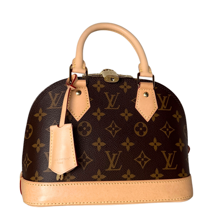 Louis Vuitton Alma BB Monogram Canvas Braun Fullset / sehr gut