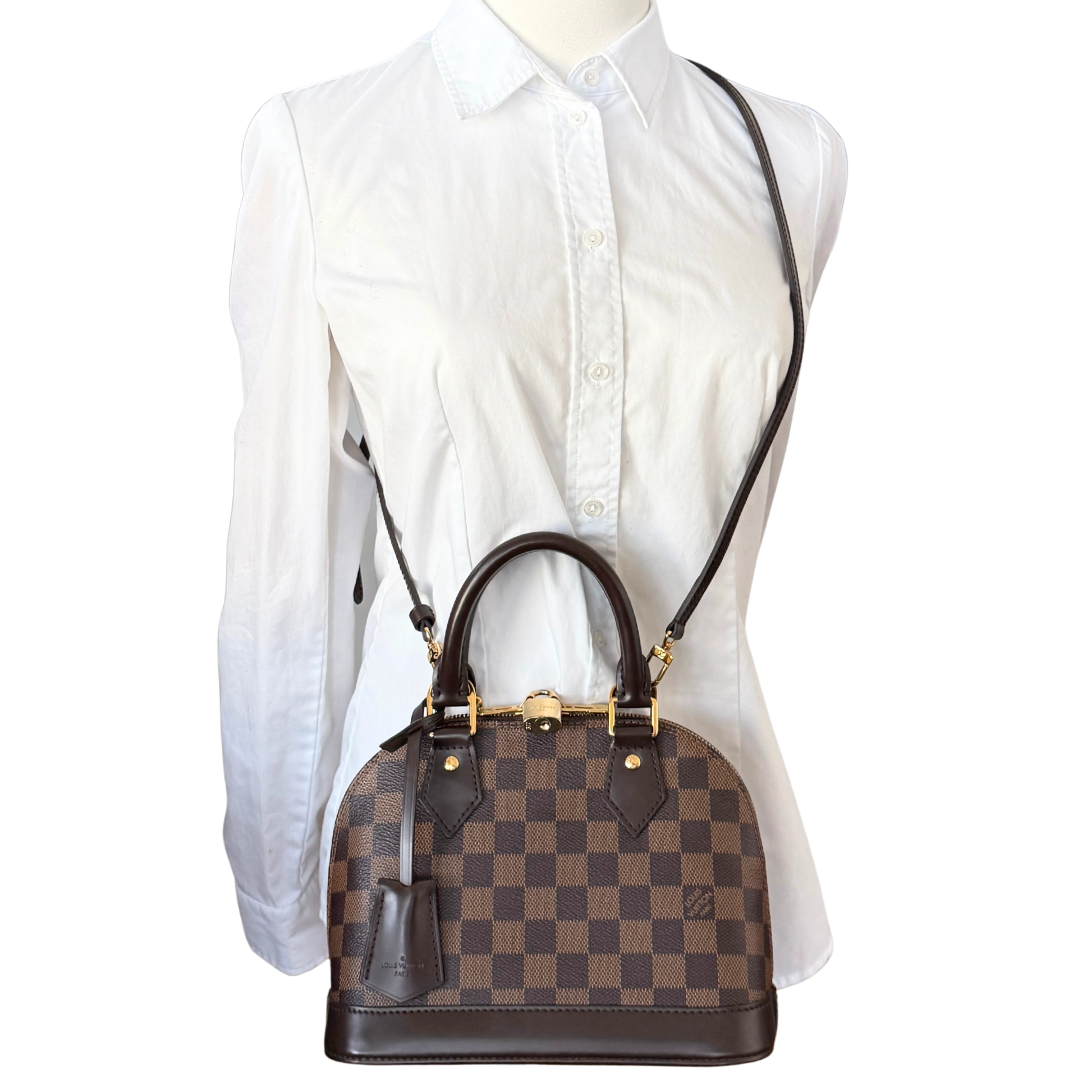 Louis Vuitton Alma BB Ebene Canvas N40606 Braun Fullset / sehr gut Louis Vuitton