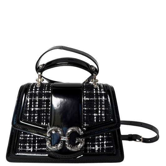 Dolce & Gabbana DG Amore Schultertasche Schwarz / gut Dolce & Gabbana