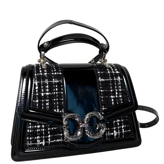 Dolce & Gabbana DG Amore Schultertasche Schwarz / gut Dolce & Gabbana